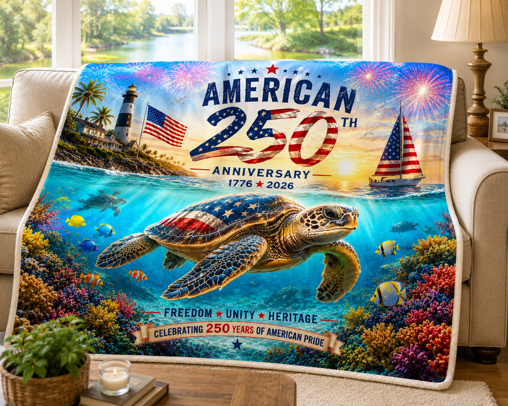 American 250 sea turle