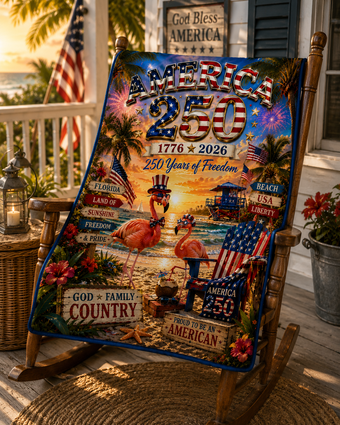 American 250 flamingo