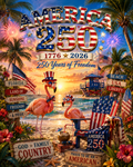 American 250 flamingo