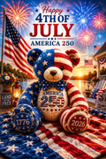 America's 250th Teddy Bear Blanket