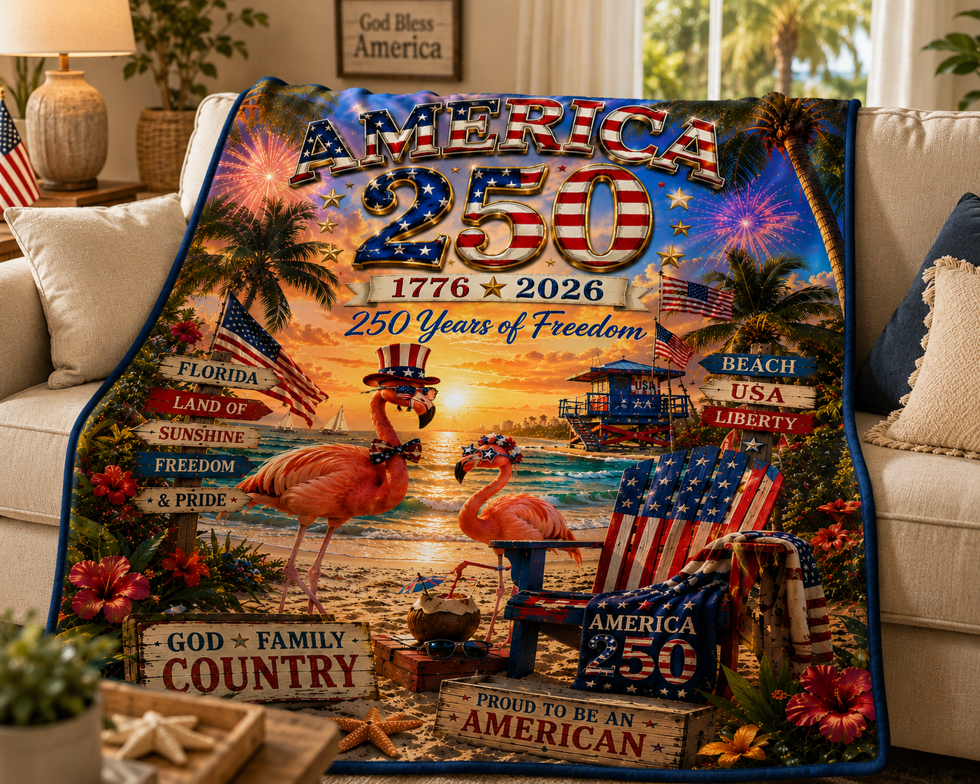 American 250 flamingo