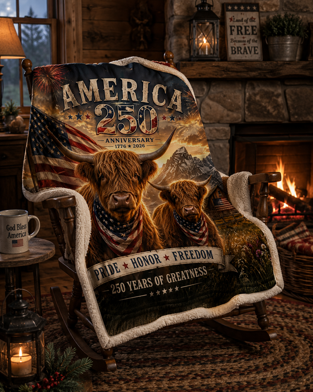 American 250 highland cows