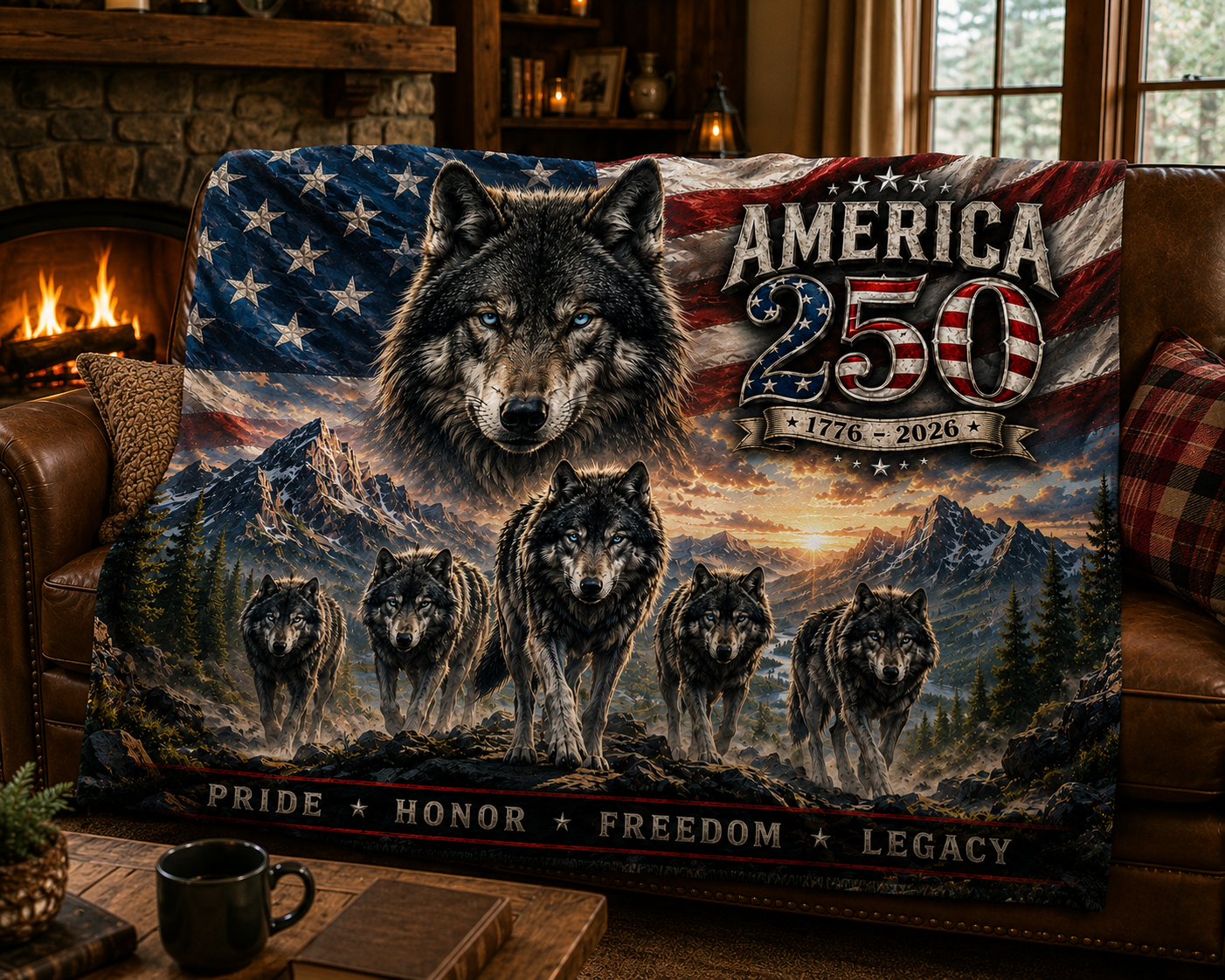 American 250 Wolf Pride