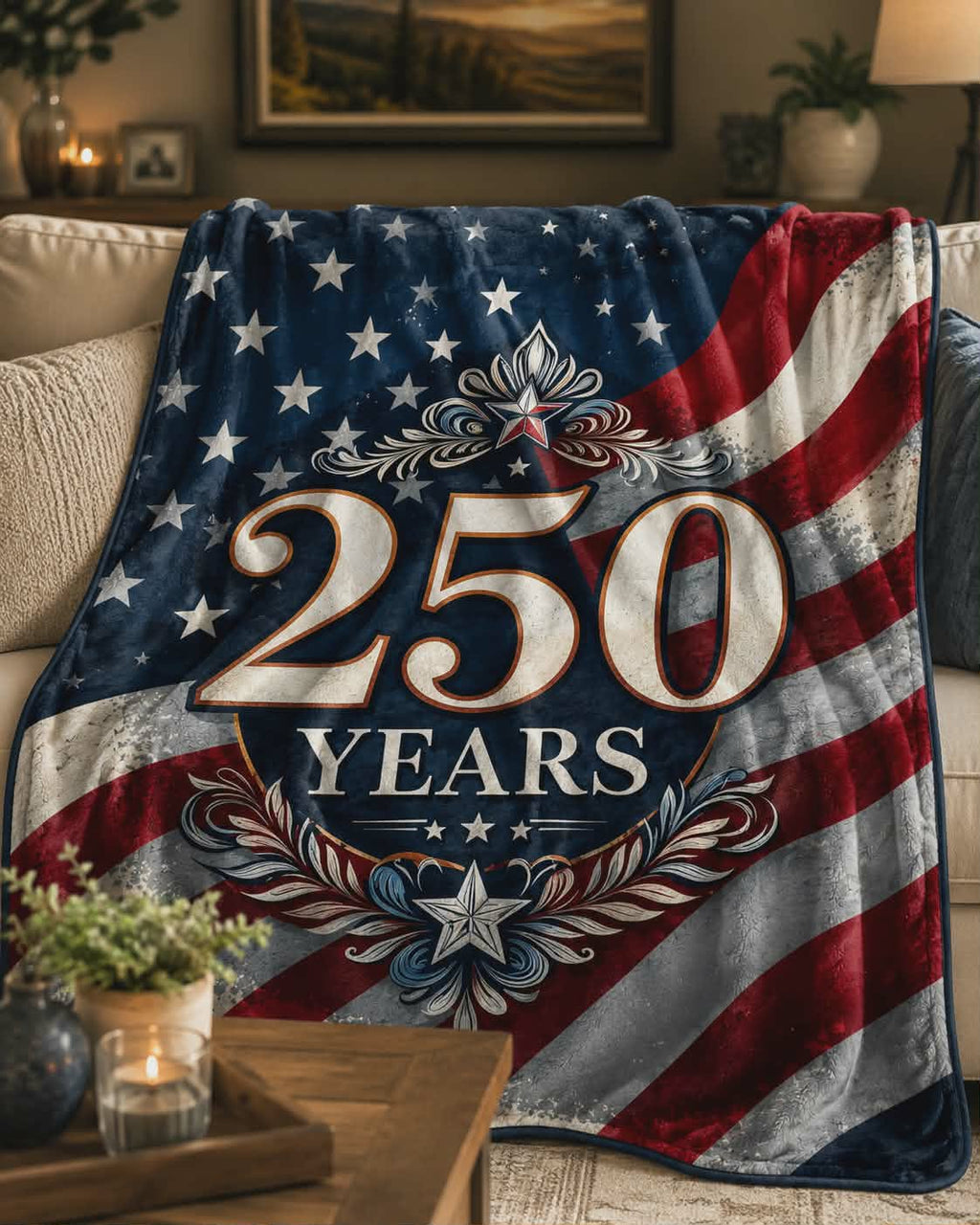 America's 250th Anniversary Blanket