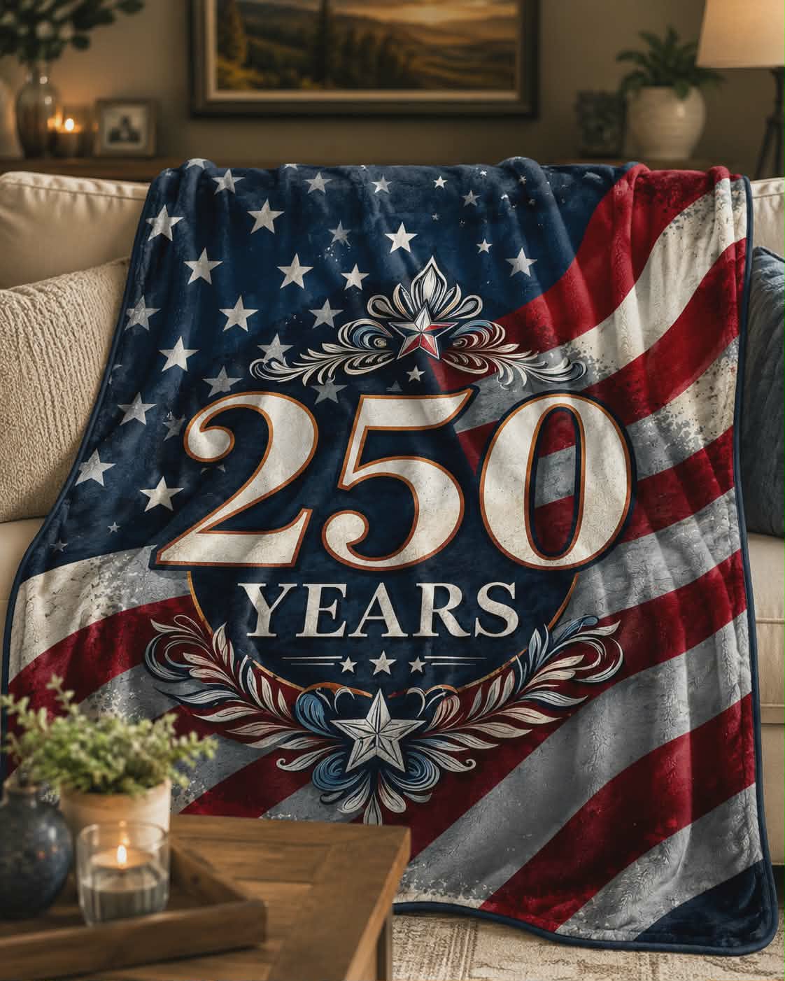 America's 250th Anniversary Blanket