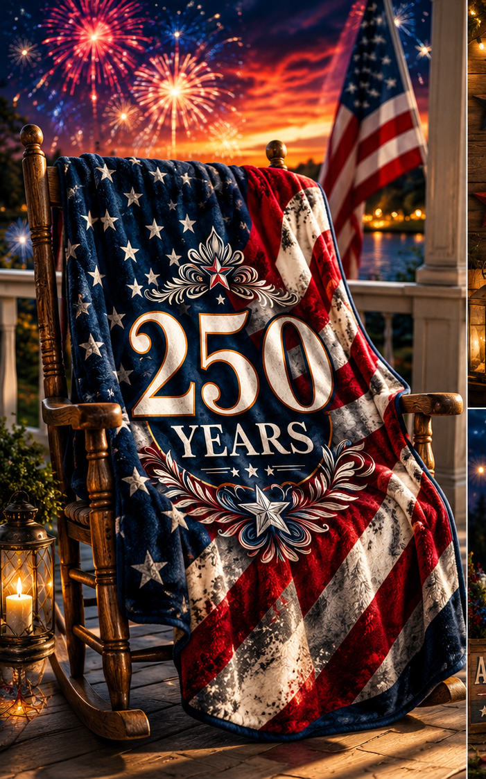 America's 250th Anniversary Blanket